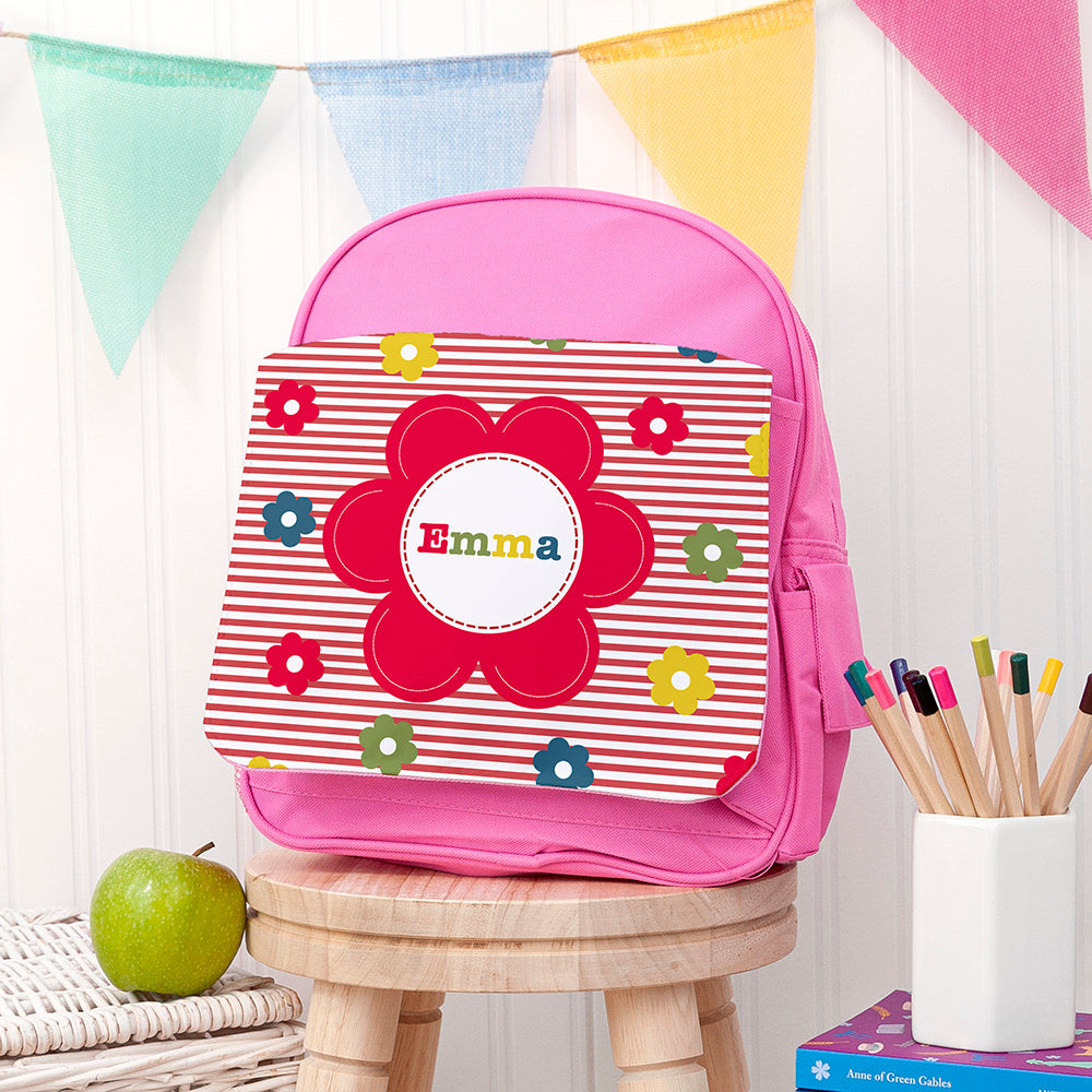 Eleanoras Personalised Girl's Floral Rucksack Rucksacks