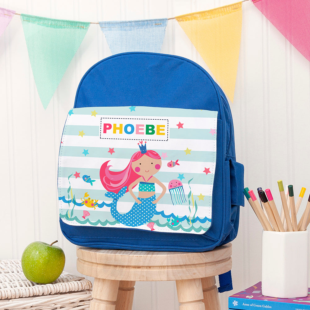 Eleanoras Personalised Mermaid Rucksack Rucksacks