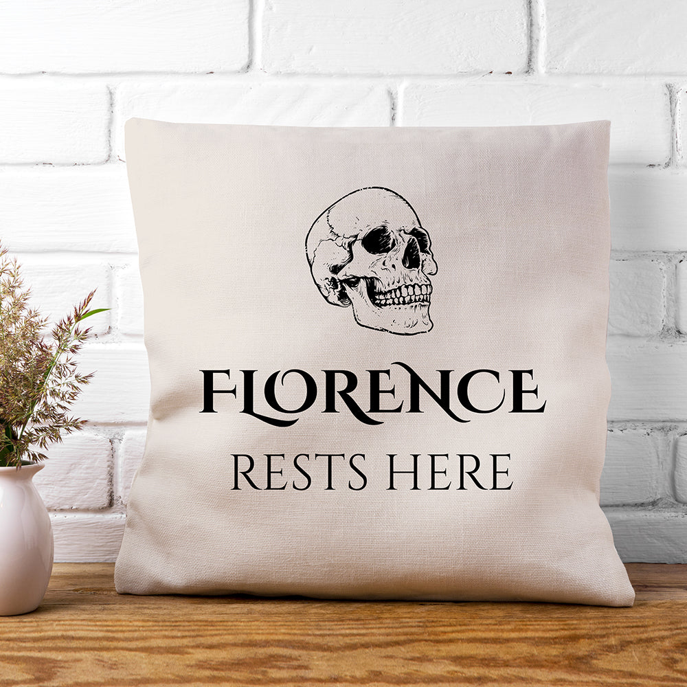 Eleanoras Personalised Skull Cushion Cover Cushions & Covers
