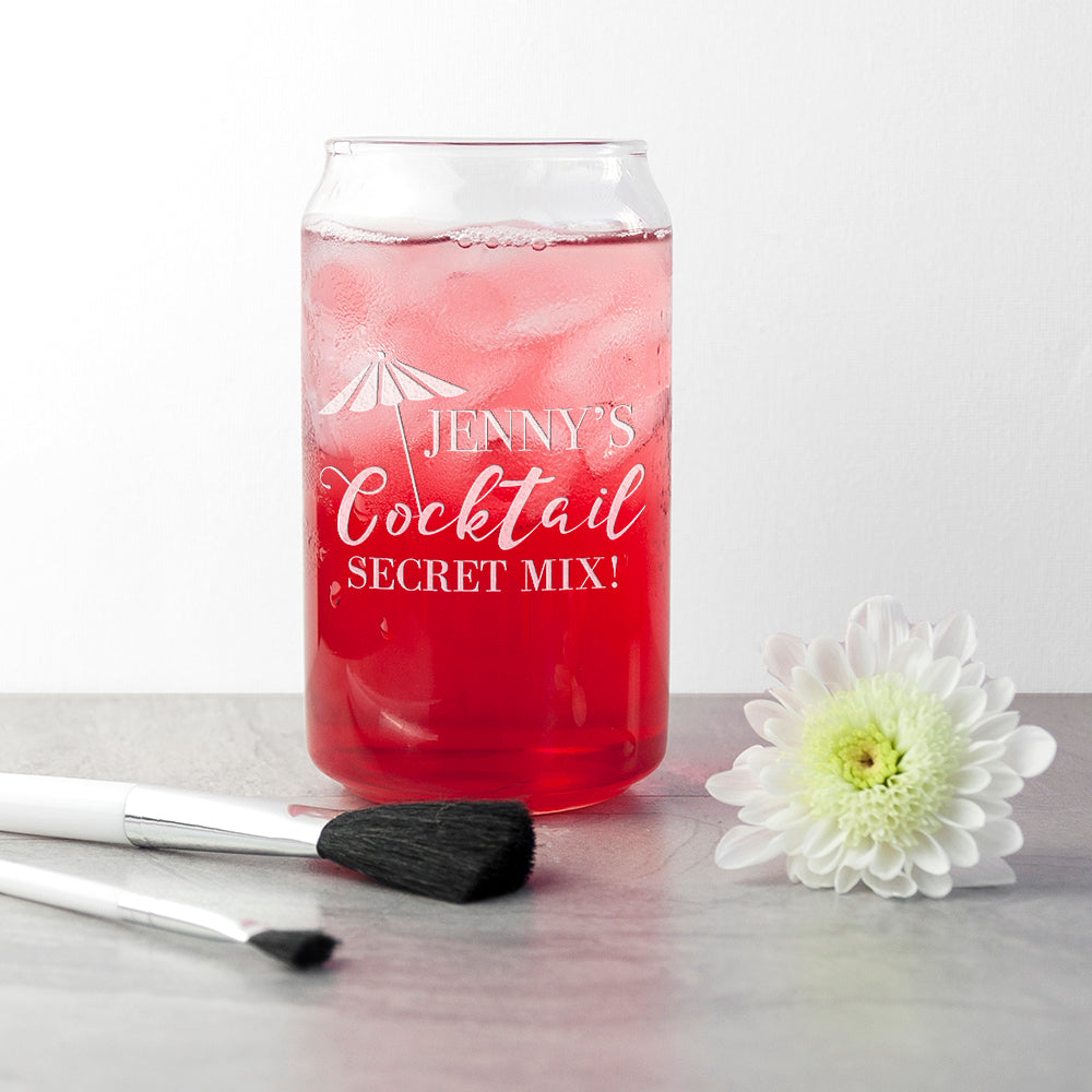 Eleanoras Personalised Happy Hour Can Glass Glassware