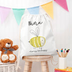 Eleanoras Buzzing Bee Personalised Nursery Bag 