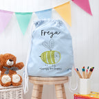Eleanoras Buzzing Bee Personalised Nursery Bag 