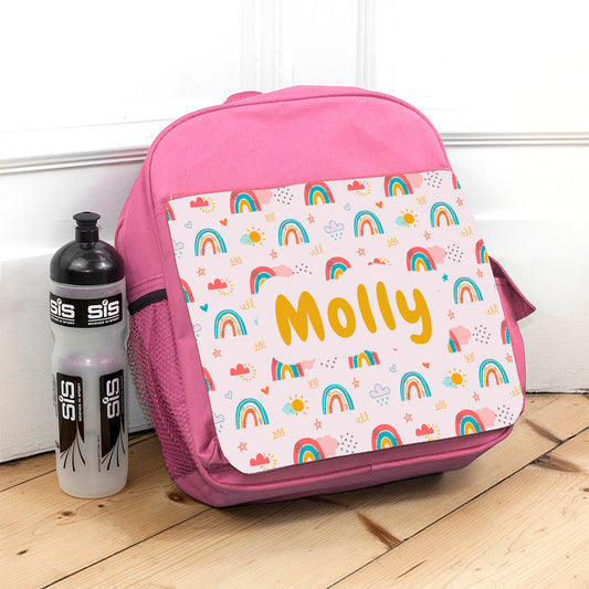 RAINBOW PERSONALISED BACKPACK KIDS BACKPACKS from Eleanoras