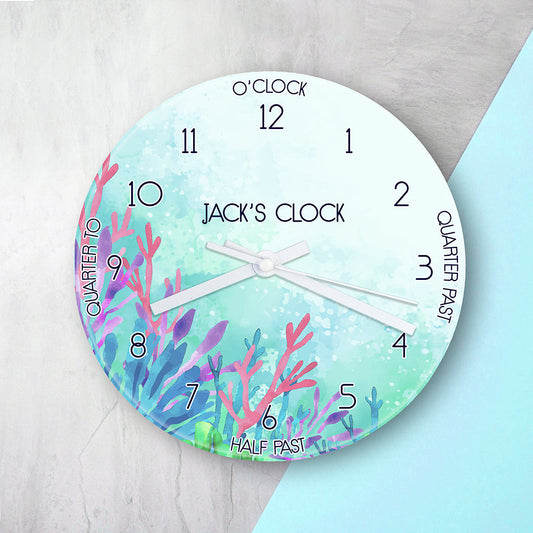 SEALIFE PERSONALISED WALL CLOCK Clocks from Eleanoras