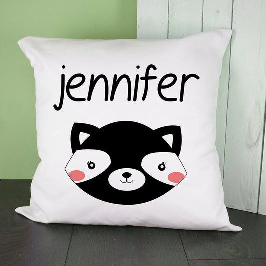 Eleanoras LITTLE  SKUNK FACE PERSONALISED CUSHION COVER Cushions