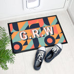 Eleanoras Personalised Retro Pattern Doormat Doormats
