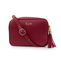 Eleanoras Vegan Leather Crossbody Bag in Red 
