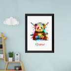 Eleanoras Personalised Watercolour Panda Gaming Print Prints