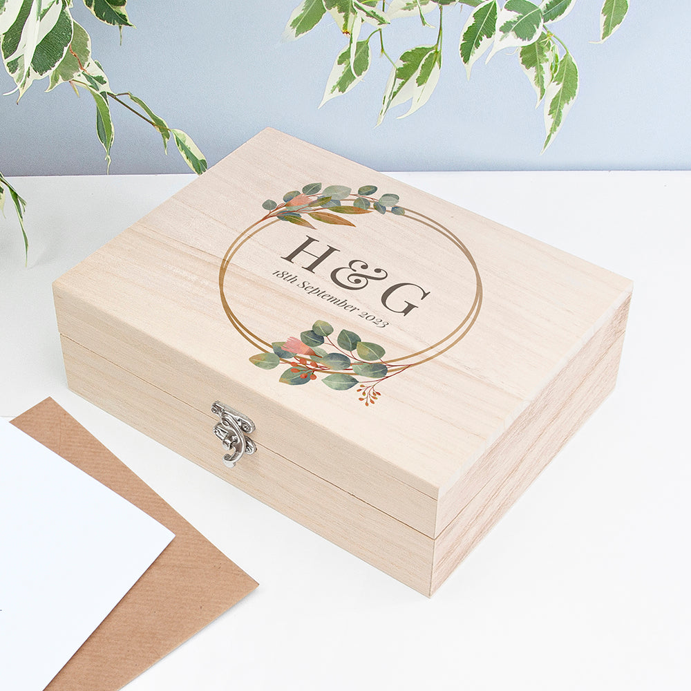 Eleanoras Personalised Wedding Date Memory Box Boxes & Chests