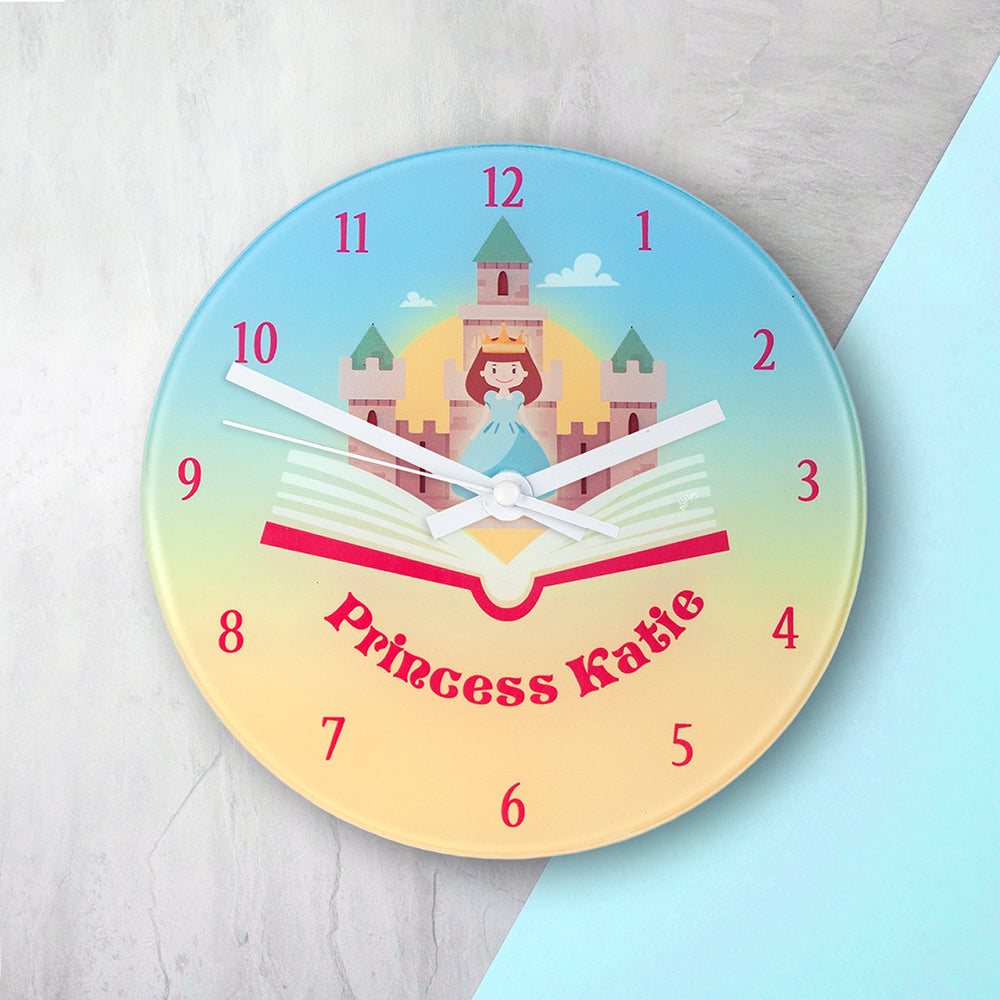 Eleanoras STORYBOOK PRINCESS PERSONALISED WALL CLOCK Clocks