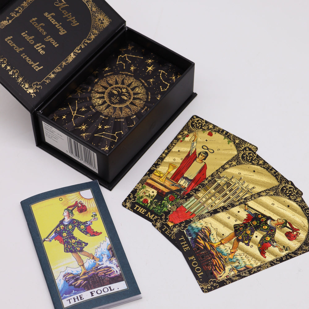 Let the Magic Begin Gold Foil Tarot  Gift Box