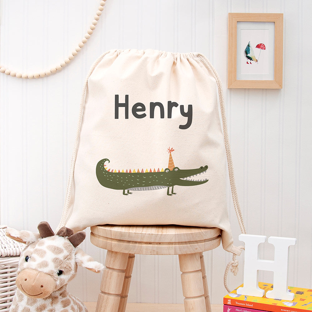 Eleanoras CROCODILE PERSONALISED NURSERY BAG 