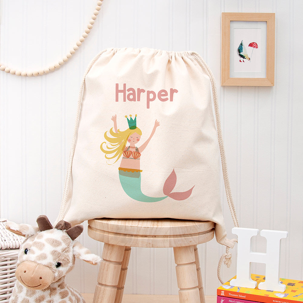 Eleanoras MERMAID PERSONALISED NURSERY BAG 