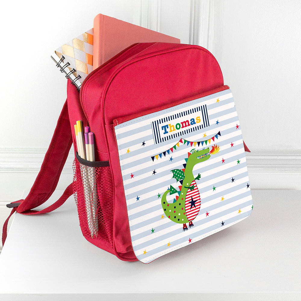 Eleanoras Personalised Children's Dragon Rucksack Rucksacks