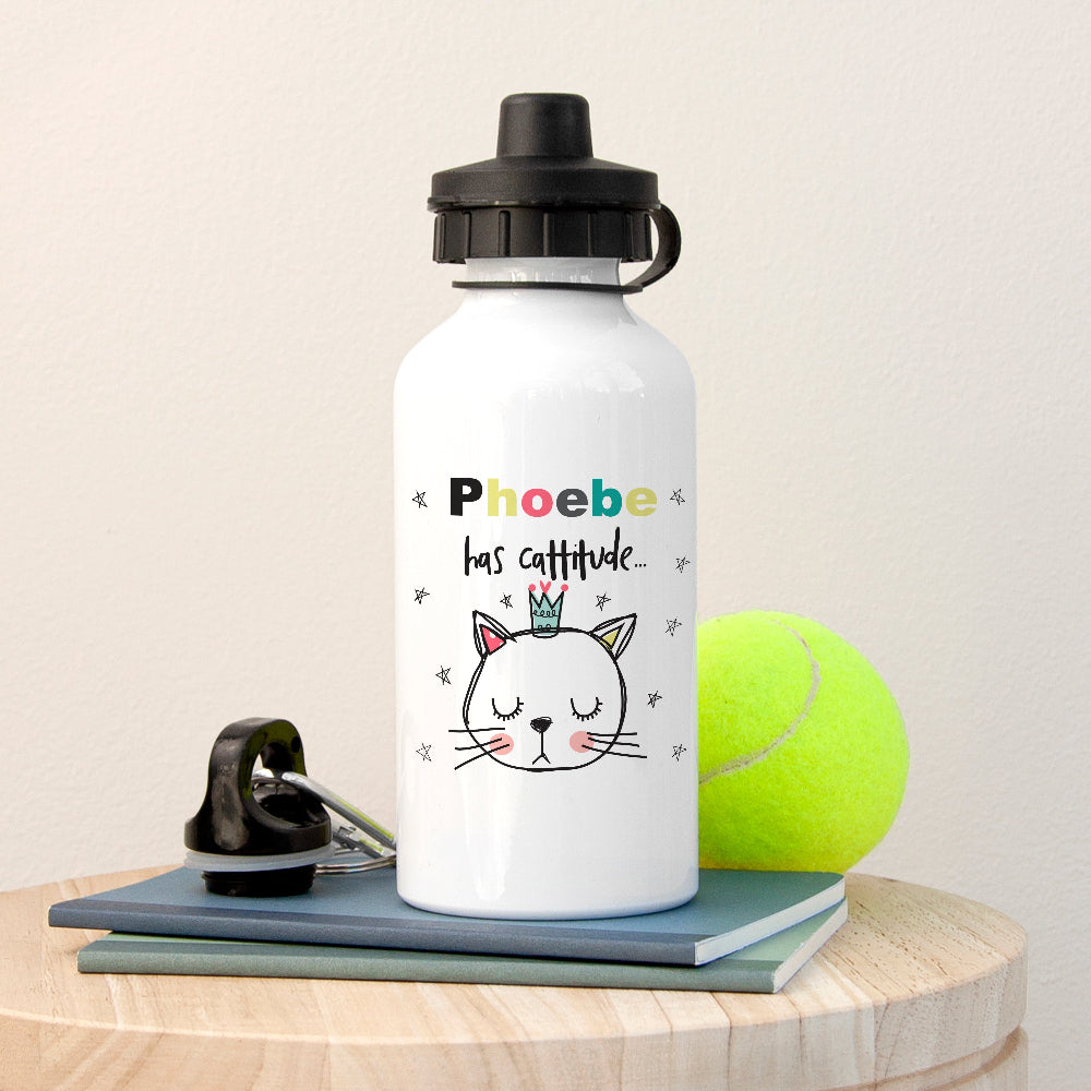 Eleanoras Cattitude Water Bottle Bottles & Flasks