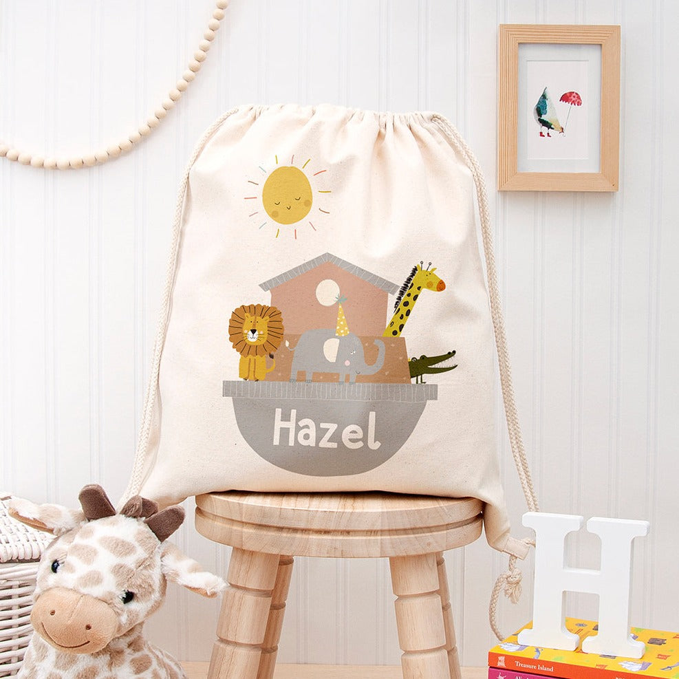 Eleanoras Noahs Ark Personalised Cotton Nursery Bag Accessories