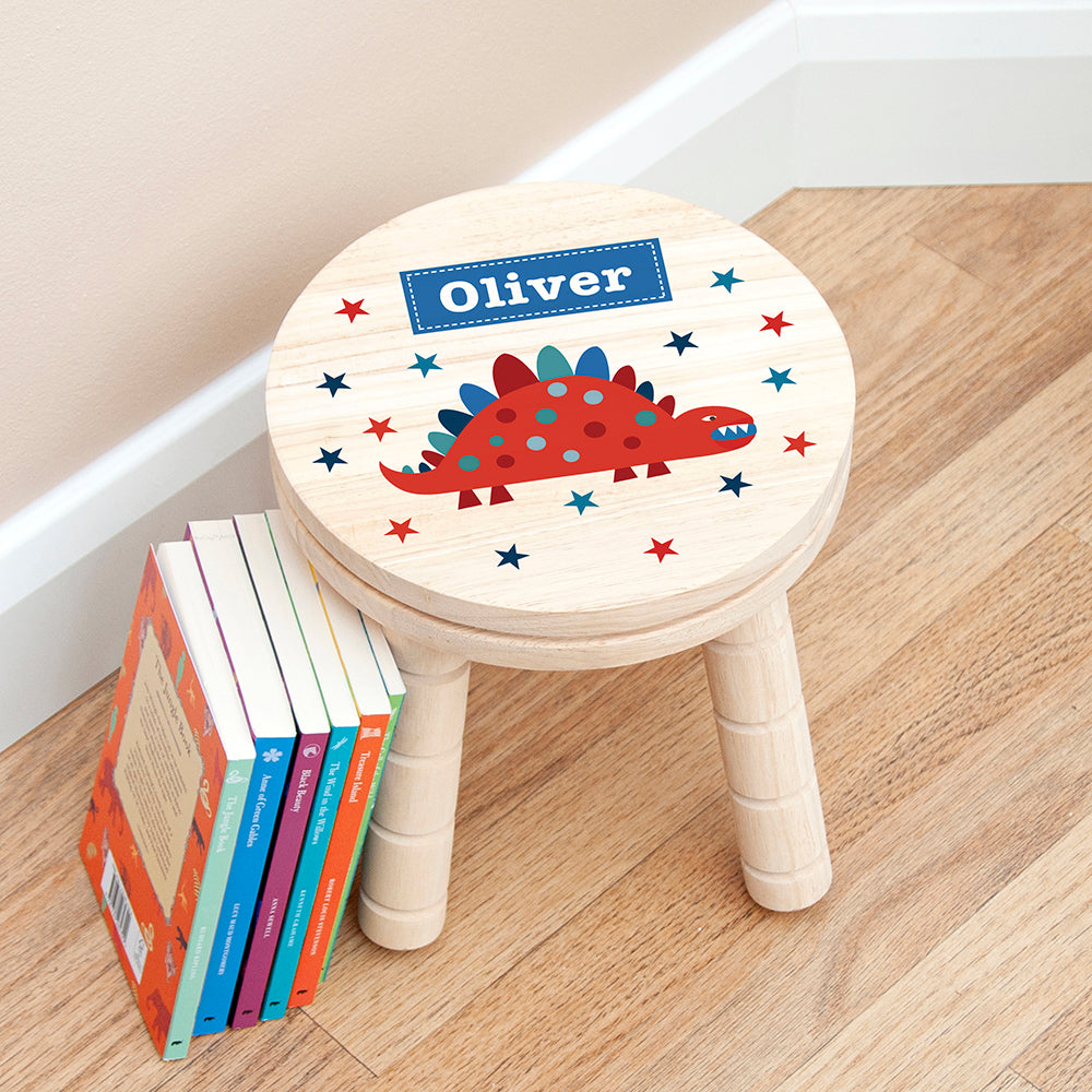 Eleanoras Dinosaur Personalised Kids Stool Kids Stools