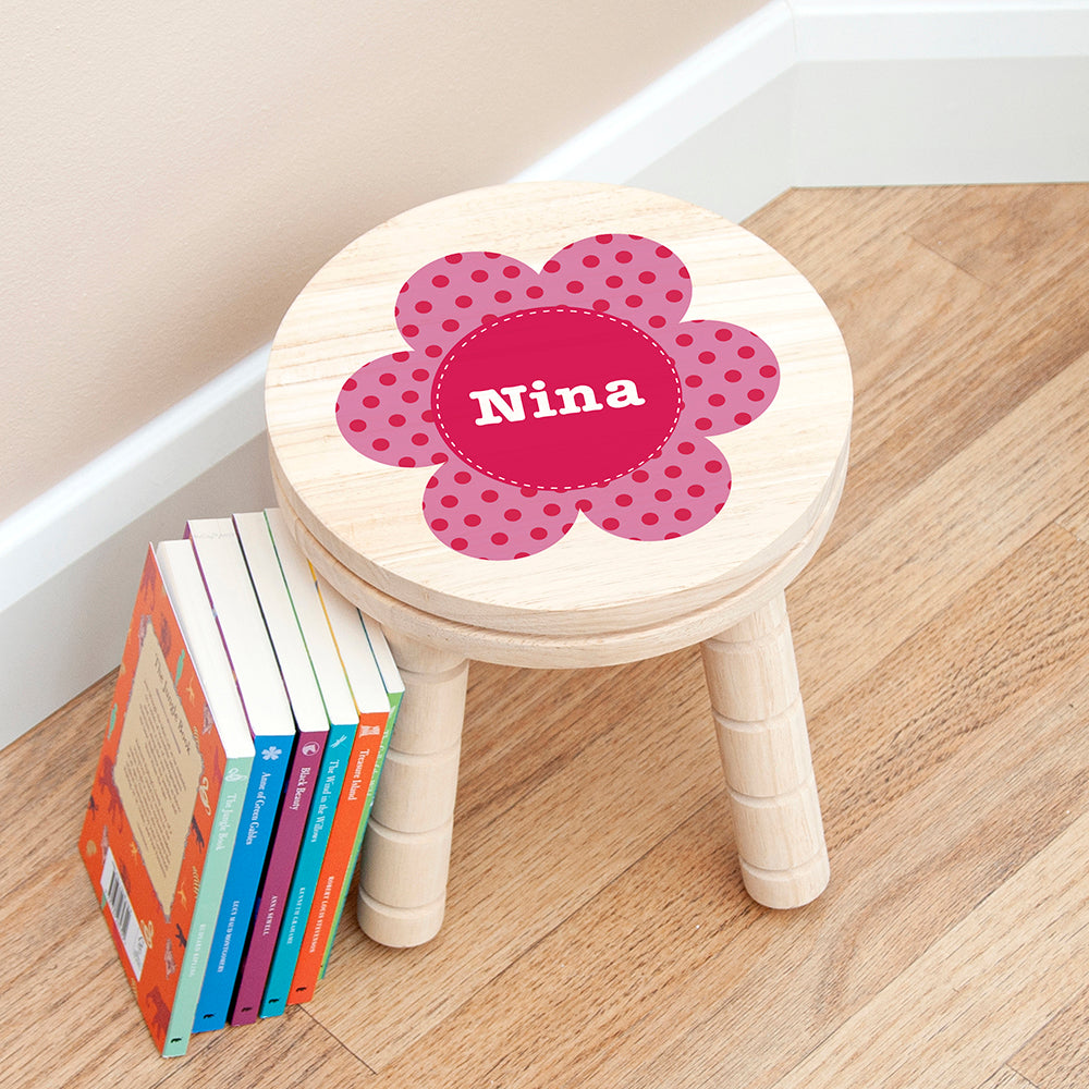 Eleanoras Flower Personalised Stool Kids Stools