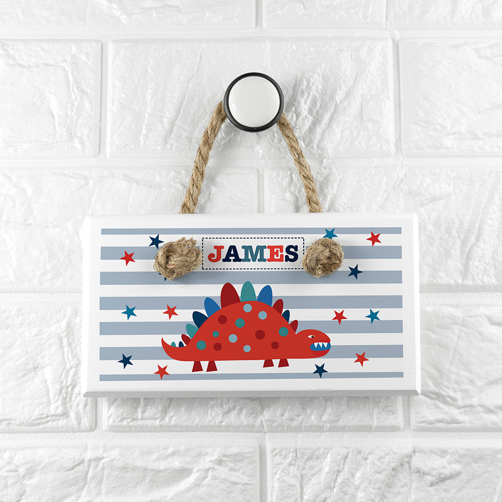 Eleanoras Dinosaur White Door Sign Signs & Plaques