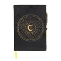 Eleanoras Astrology Wheel Journal With Black Obsidian Pen Notebooks