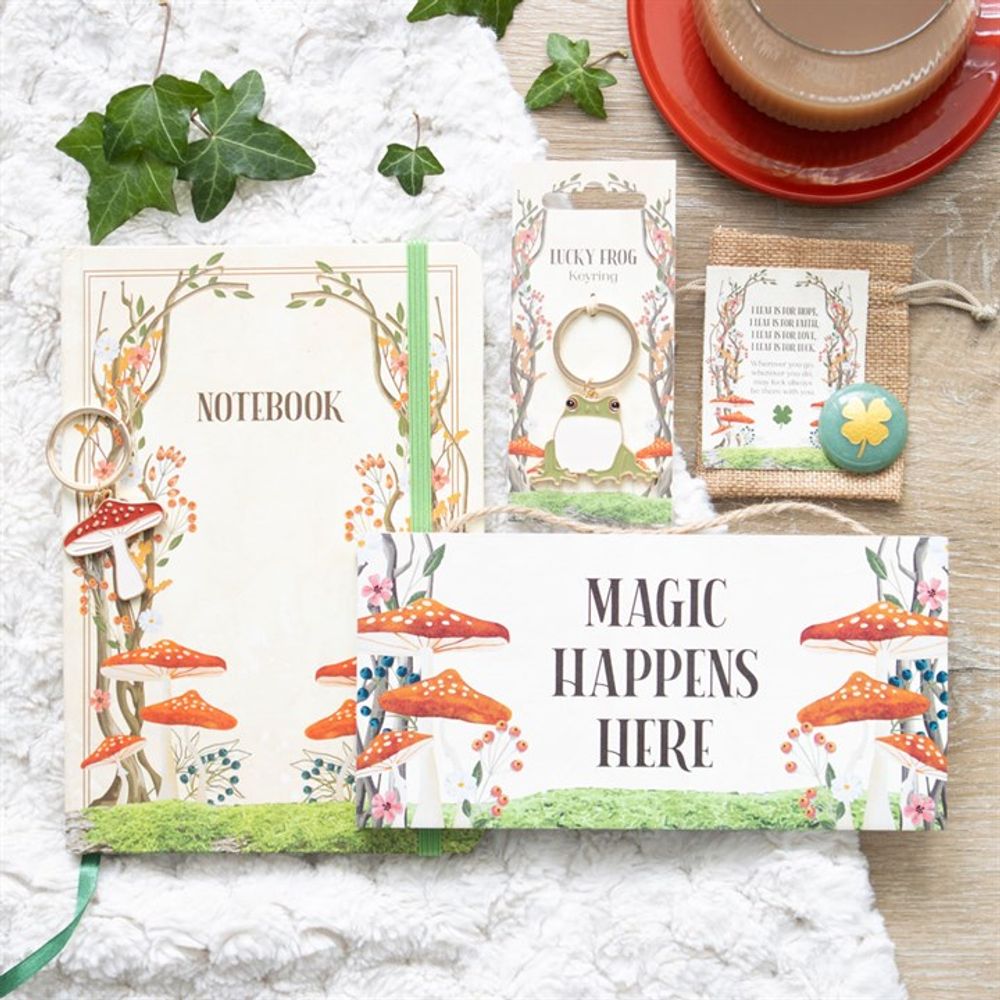 Eleanoras Magic Happens Here Mushroom Sign Signs & Plaques