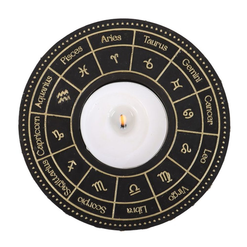 Eleanoras ASTROLOGY WHEEL TEALIGHT CANDLE HOLDER Candle Holders