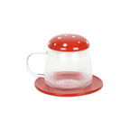 Eleanoras Glass Mushroom Mug And Saucer Mugs