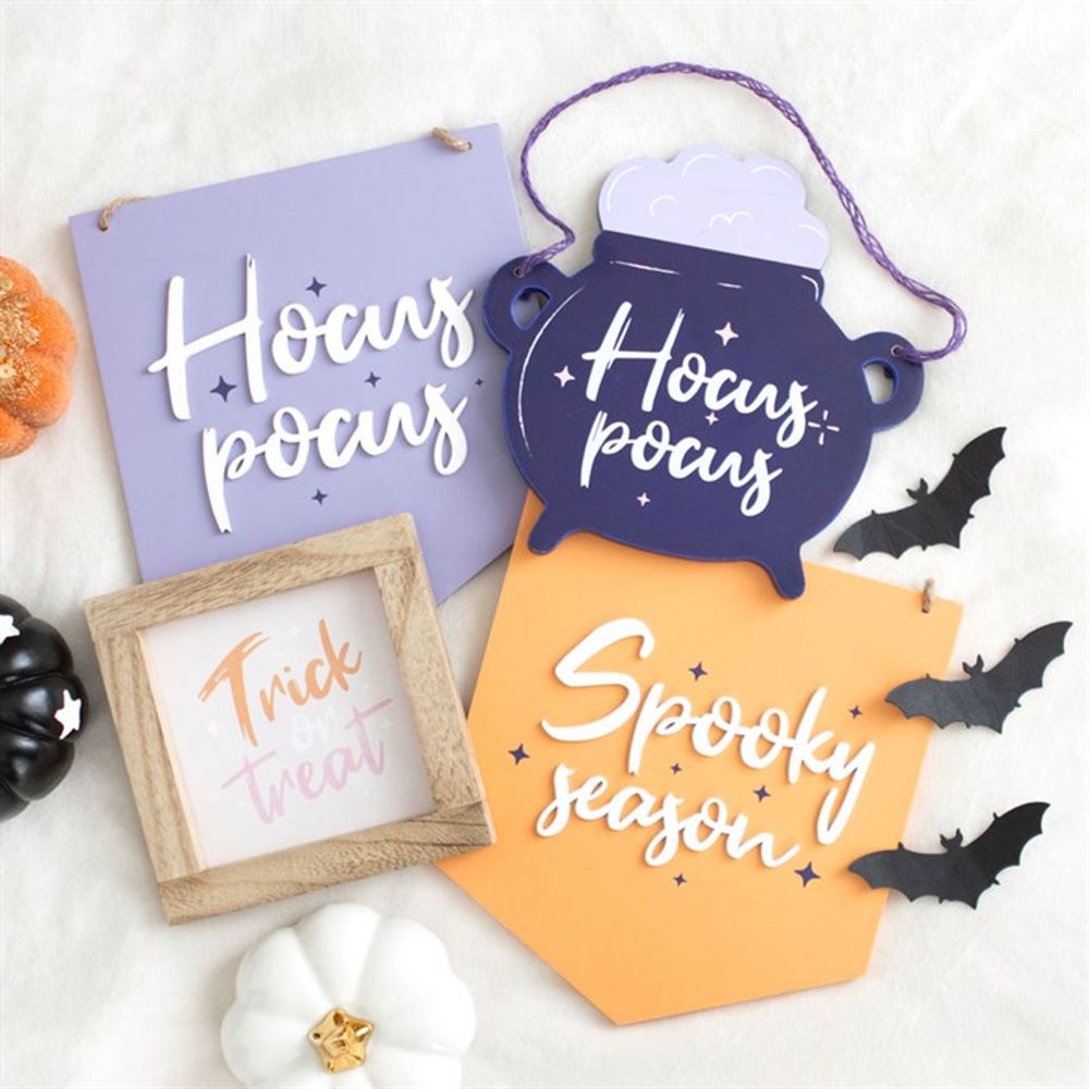 Eleanoras HOCUS POCUS PURPLE HANGING SIGN SIGNS & PLAQUES