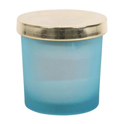 Eleanoras THROAT CHAKRA BLUEBERRY CRYSTAL CHIP CANDLE CANDLES