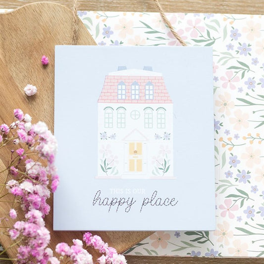 Eleanoras This Is Our Happy Place Pastel House Hanging Sign 