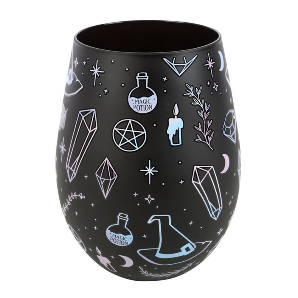 Eleanoras CRYSTAL WITCH PRINT STEMLESS GLASS Glassware