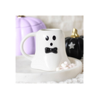 Eleanoras Mr Boo Ghost Shaped Mug With Bow Tie Mugs