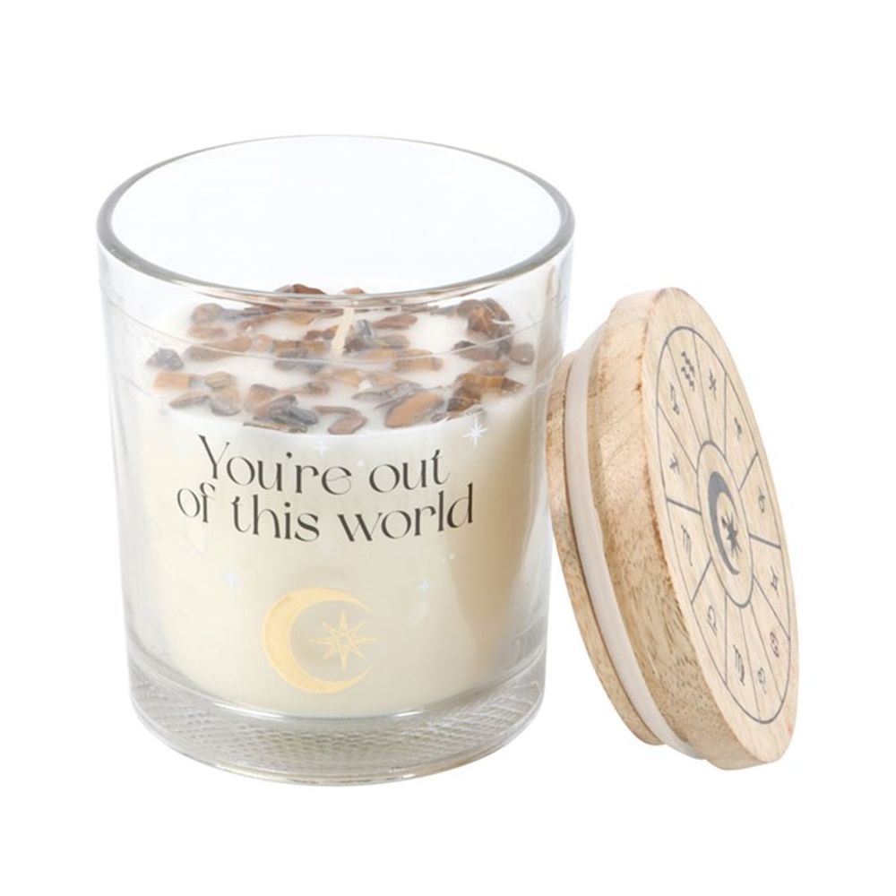 Eleanoras Vanilla Stardust Crystal Chip Candle Candles