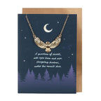 Eleanoras Night Owl Necklace Greeting Card Jewellery