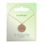 Eleanoras 333 Angel Number Support Necklace Jewellery