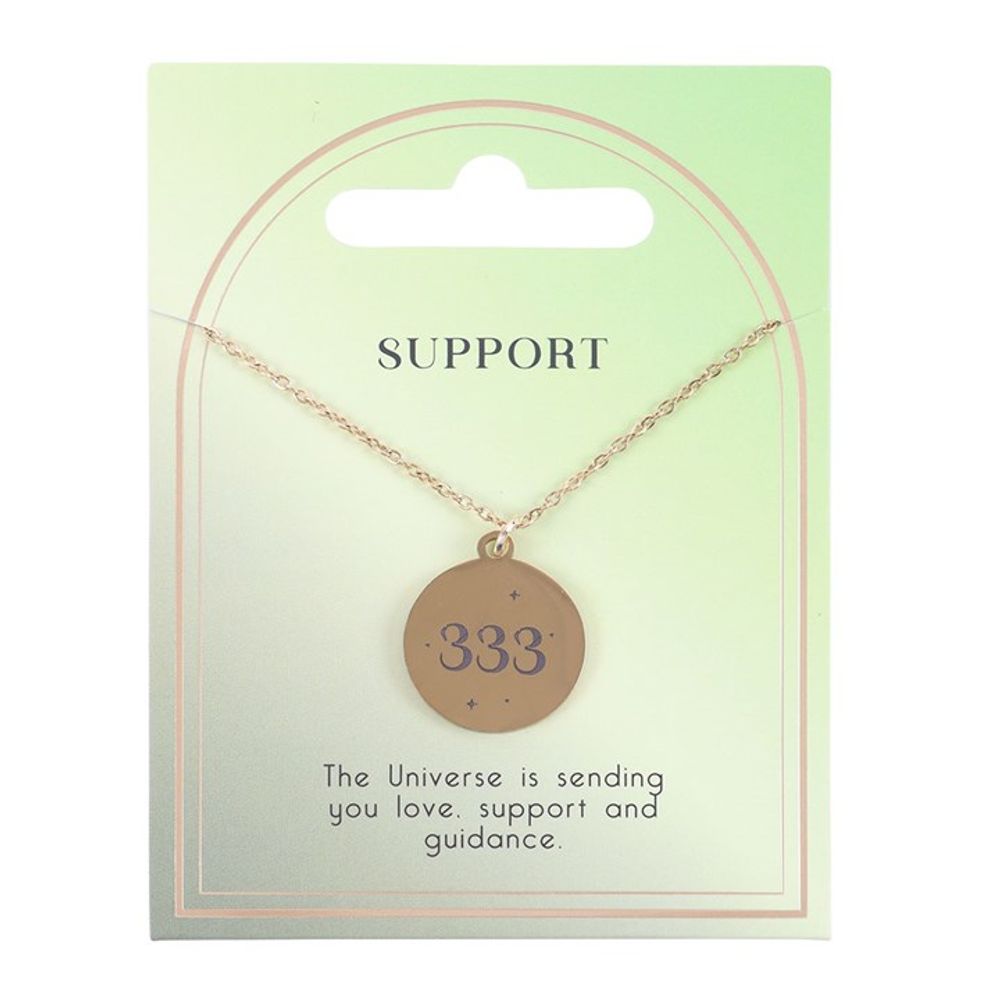 Eleanoras 333 Angel Number Support Necklace Jewellery