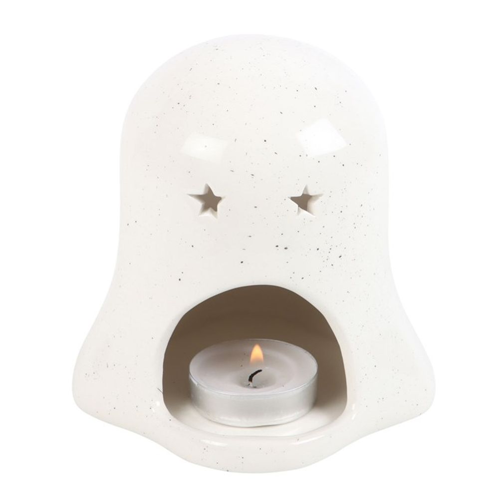 Eleanoras Ghost Shaped Tealight Candle Holder with Pumpkin Candle Holders