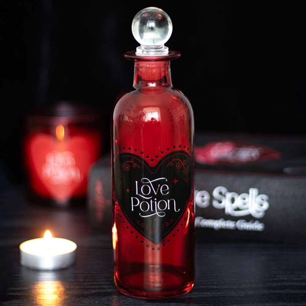 Eleanoras LOVE POTION DECORATIVE GLASS BOTTLE 