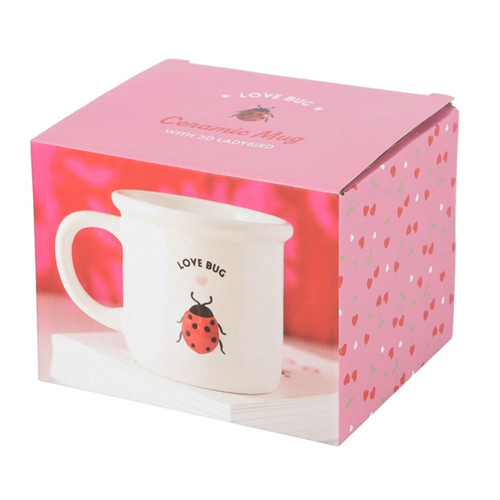 Eleanoras LOVE BUG MUG WITH 3D LADYBIRD Mugs