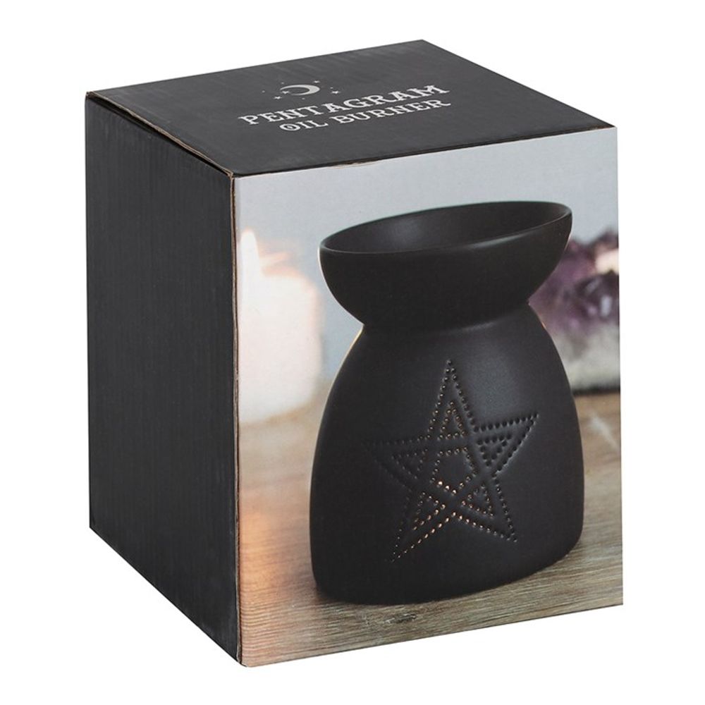 Eleanoras Black Pentagram Cut Out Oil Burner Oil Burners