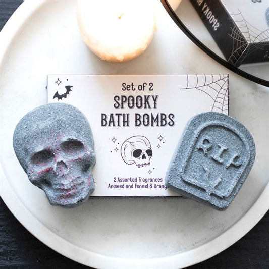 Set of 2 Spooky Aniseed, Fennel & Orange Bath Bombs  from Eleanoras