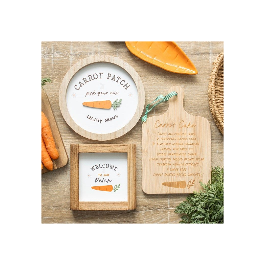 Eleanoras CARROT CAKE RECIPE BAMBOO SERVING BOARD Serving Plates & Boards