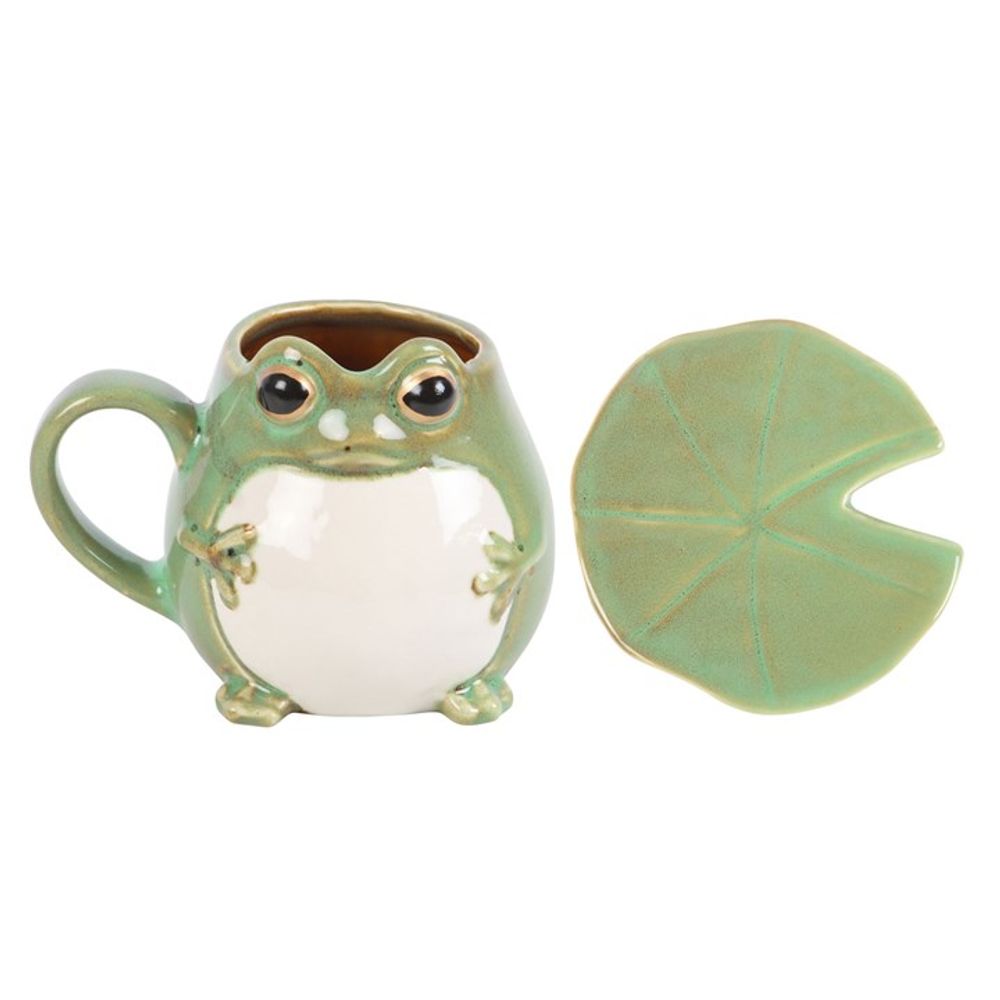 Eleanoras Frog Shaped Mug & Lily Pad Saucer Mugs