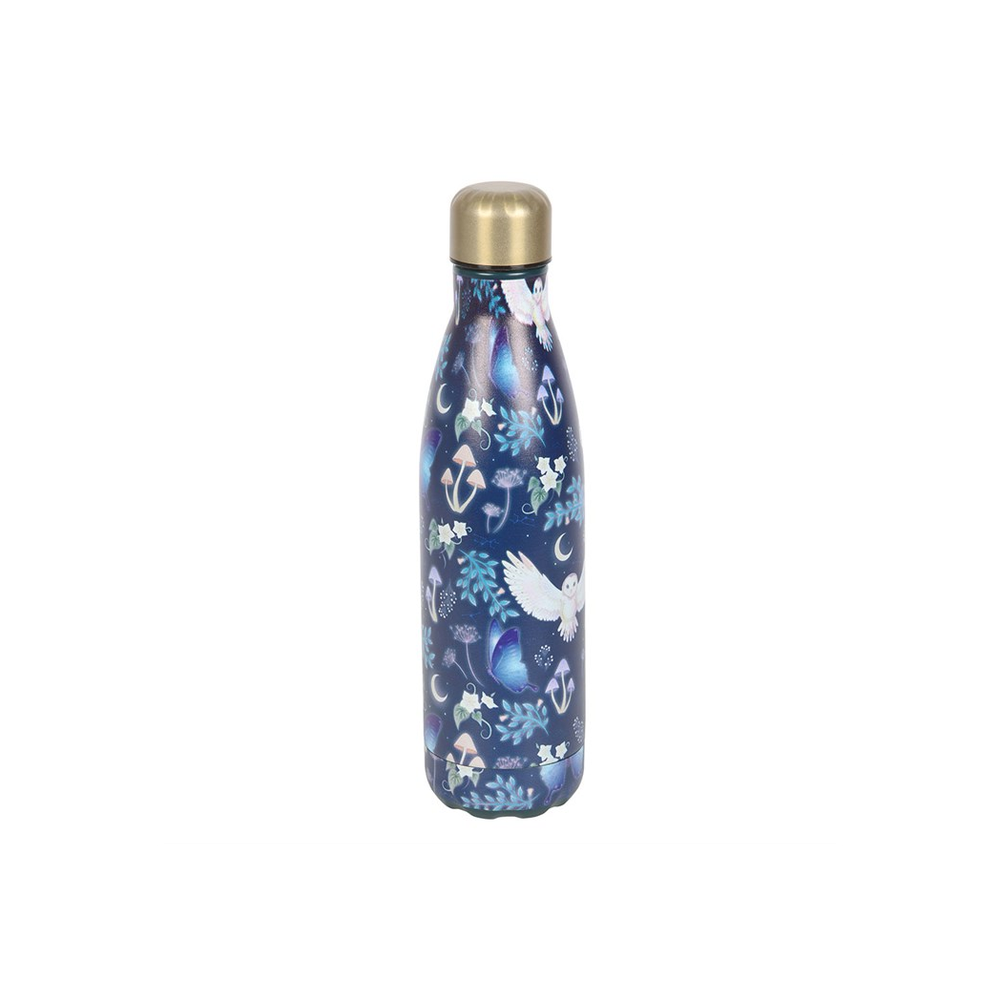 Eleanoras Night Flight Owl Metal Water Bottle Bottles & Flasks
