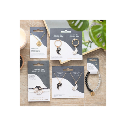 Eleanoras PAIR OF YIN YANG BEST FRIEND KEYRINGS Keyrings