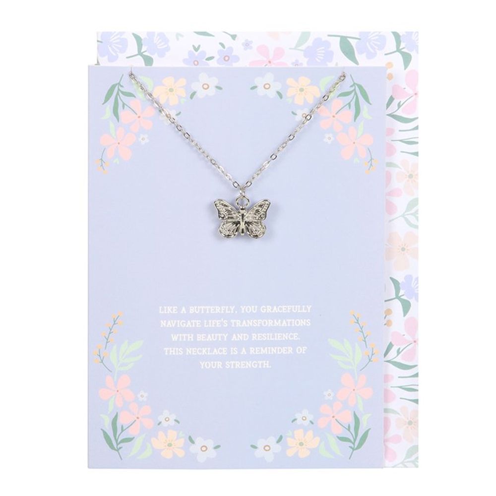 Eleanoras BUTTERFLY NECKLACE ON GREETING CARD Jewellery