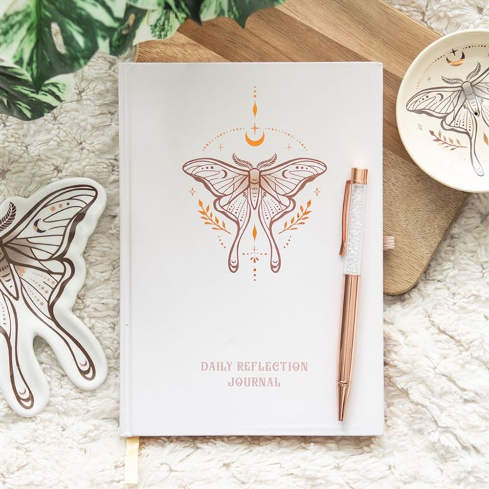 Eleanoras LUNA MOTH DAILY REFLECTION JOURNAL Notebooks & Journals