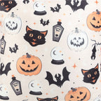 Eleanoras Spooky Cat & Pumpkin Print Cushion Cushions & Covers