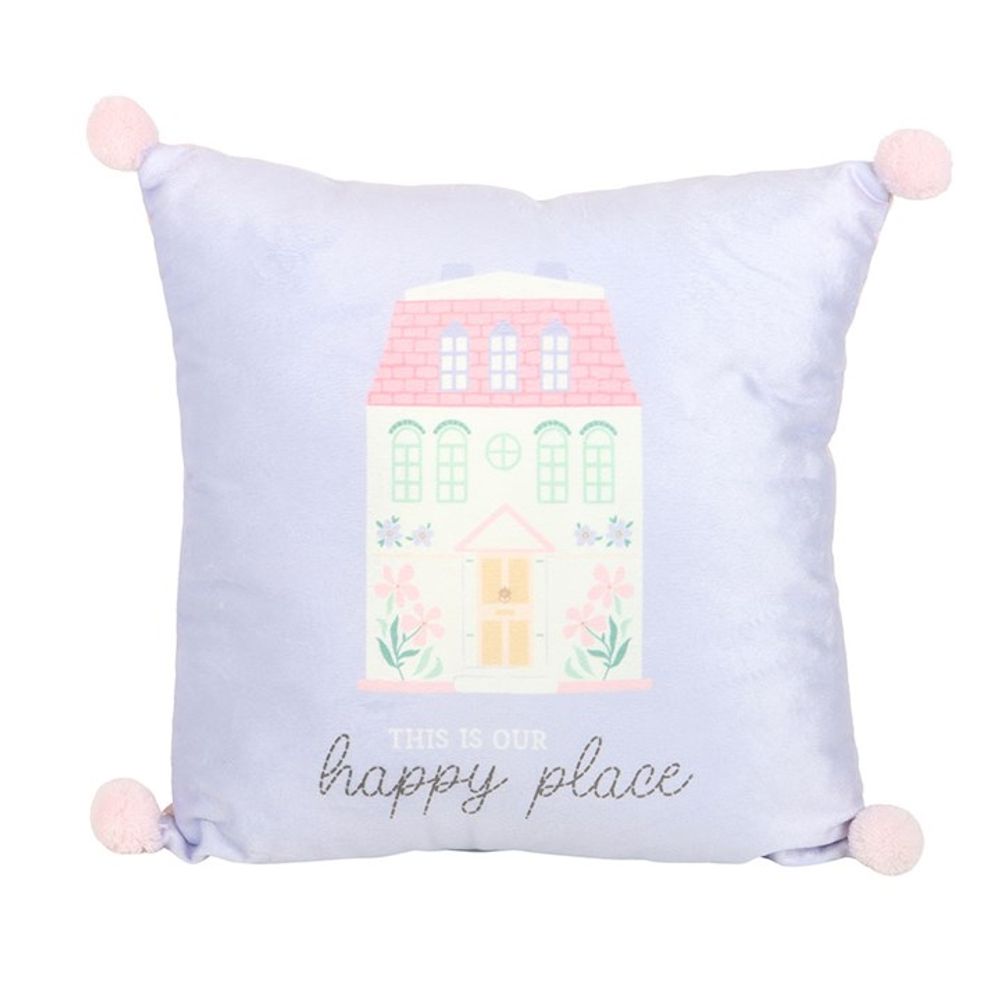 Eleanoras Our Happy Place Square Cushion 