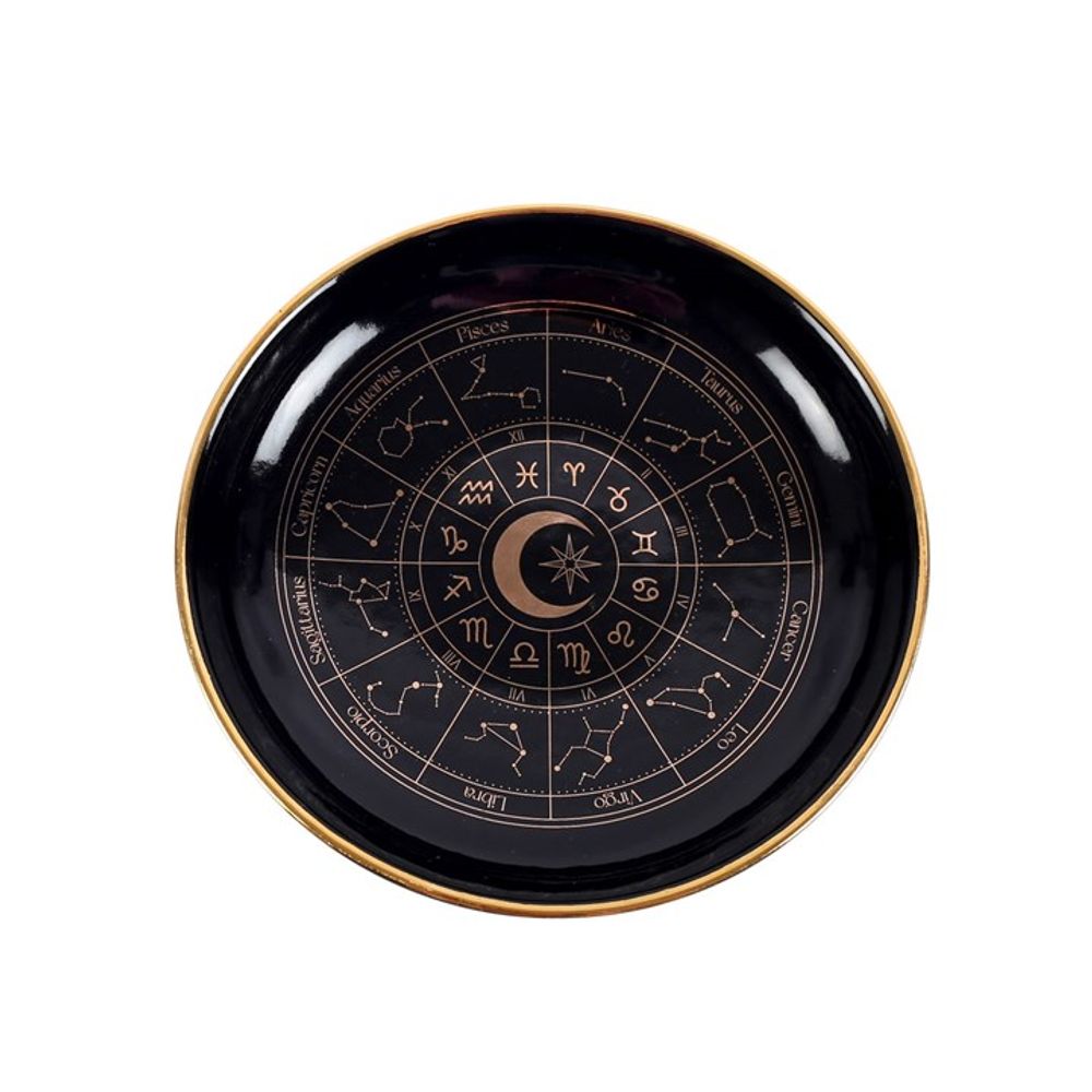 Eleanoras Black Astrology Wheel Trinket Dish 